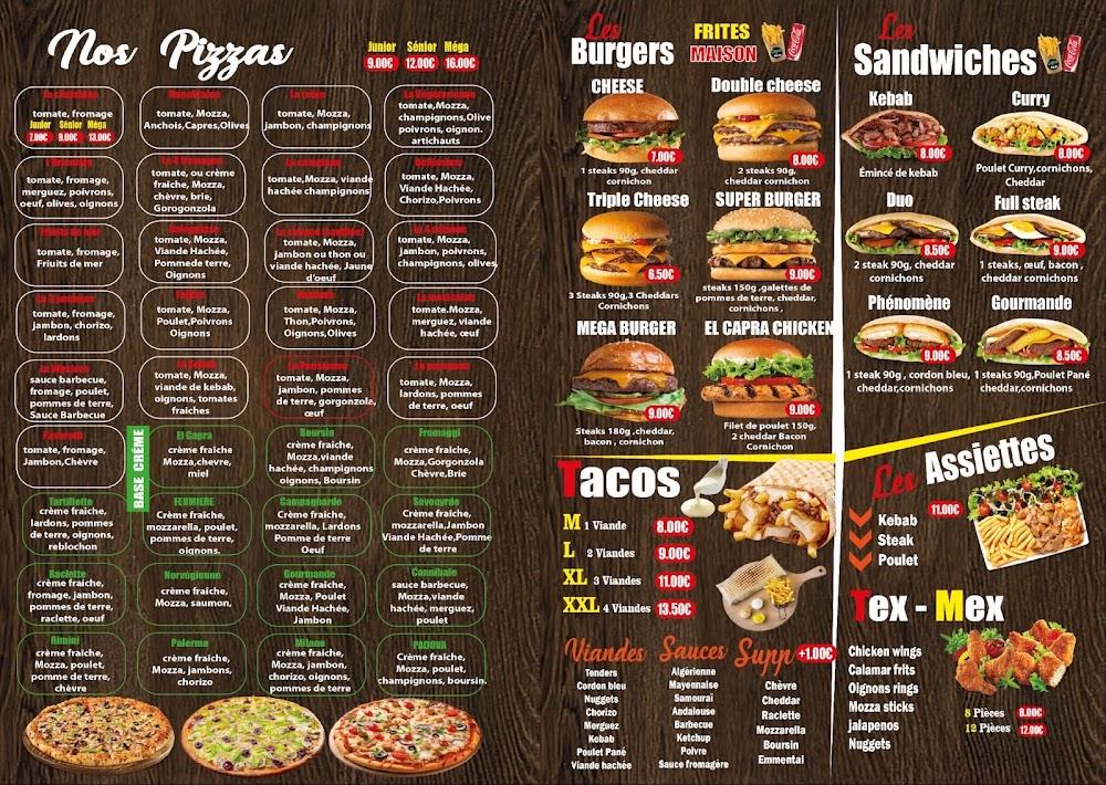 Capra pizza - Menu Image 4